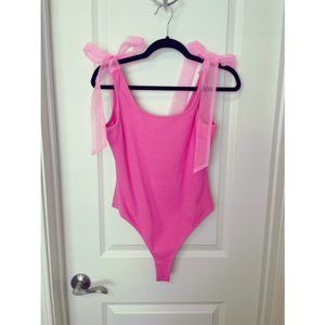 Day + Moon - Ribbed‎ Ribbon Bow Bodysuit